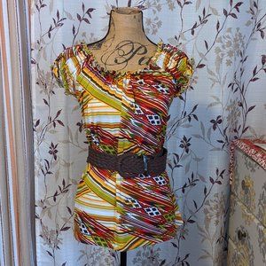 Dynamite, Multicolor Pattern Shirt. Size: S.